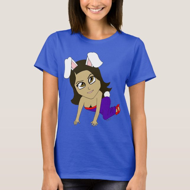 Camiseta chibi menina coelho   (Frente)