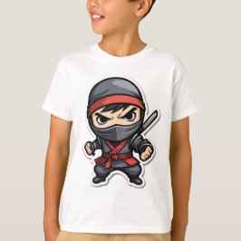 Camiseta Chibi Ninja Warrior Cartoon - Artes Marciais Aterr