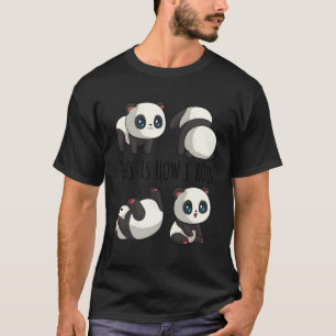 Camiseta Chibi Panda Por Pequeno Urso Panda