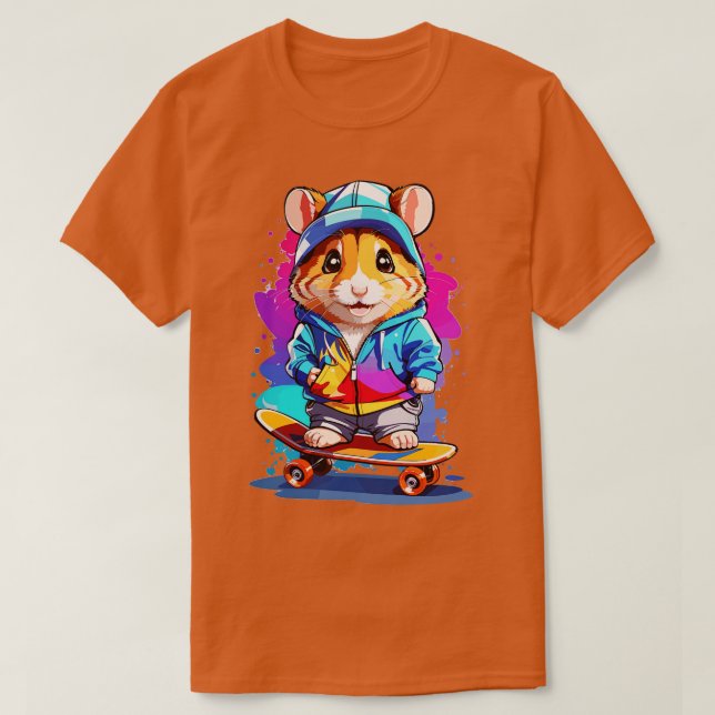 Camiseta Chibi Style Hamster (Frente do Design)