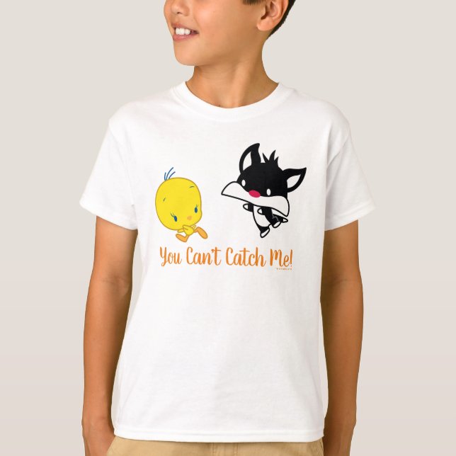 Camiseta Chibi SYLVESTER™ perseguindo o TWEETY™ (Frente)