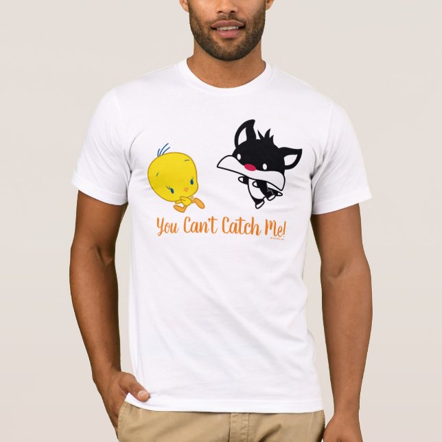 Camiseta Chibi SYLVESTER™ perseguindo TWEETY™ (Frente)
