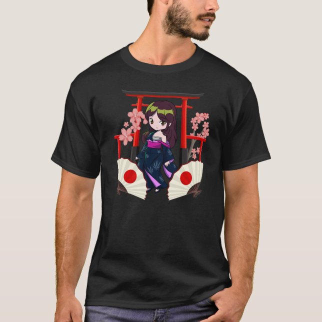 Camiseta Chibi Tradicional Japonesa (Frente)