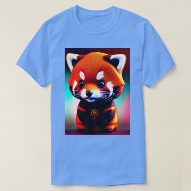Camiseta ChibiChibi Red Panda Fluffy (Frente do Design)