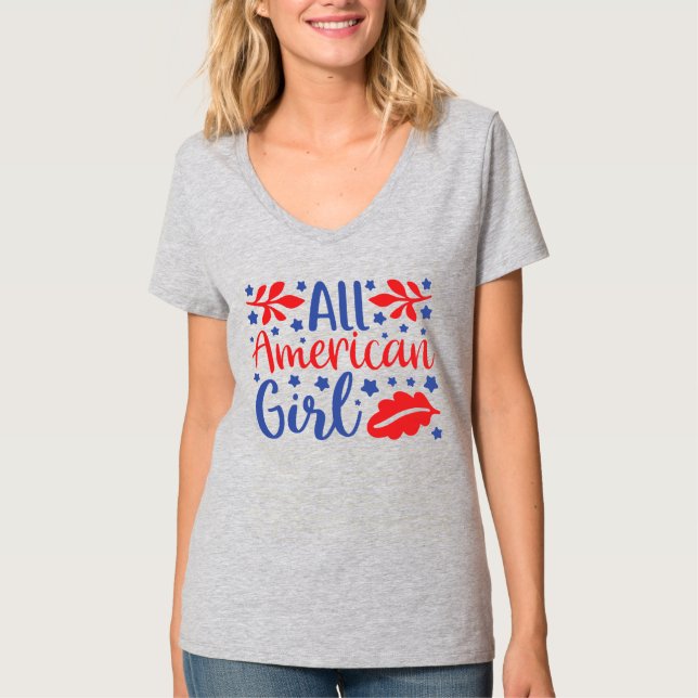 Camiseta Chic All-American Girl Tee (Frente)