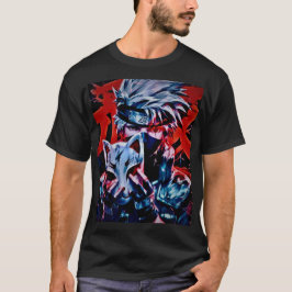 Camiseta "Chic Anime Impressão Tee: Vibrant Art Edition"