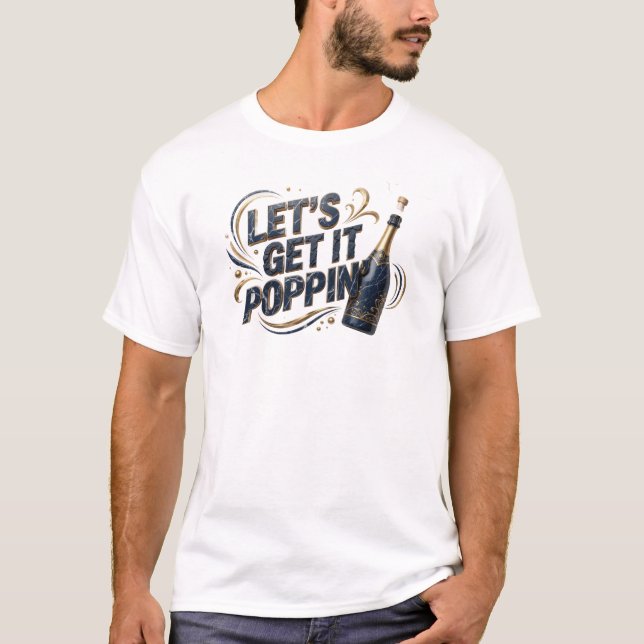 Camiseta Chic Blue VAMOS FICAR ANIMADOS Design Original (Frente)