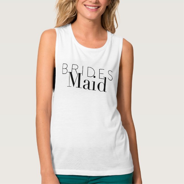 Camiseta Chic Bridesmaid | FESTA DE CASAMENTO | Tanque (Frente)