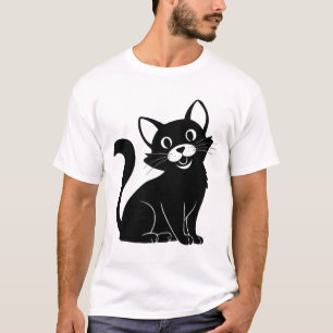 Camiseta Chic Cat: Vetor Design