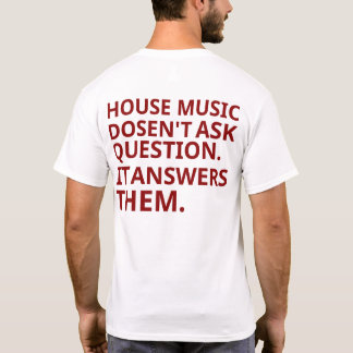 Camiseta chic de música de casa de verão