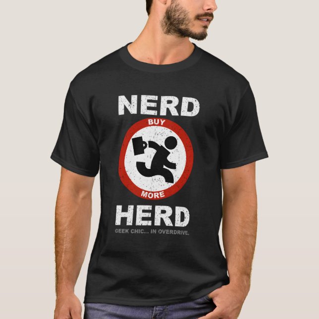Camiseta Chic Do Geek De Herança Do nerd Em Overdrive (Frente)