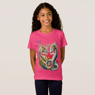 Camiseta Chic Elegant Swirls in Dourado, Silver, Blue, Yell