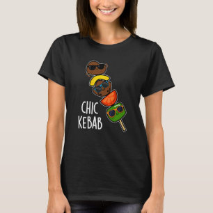 Camiseta Chic Kebab Engraçado Shish Kebab Dark BG