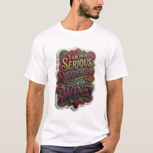 Camiseta Chic Ouro EU ESTOU NUM RELACIONAMENTO SÉRIO COM VI