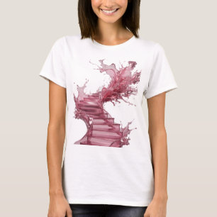 Camiseta Chic Silver com Estilo de ARTE ABSTRATA