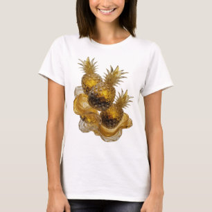 Camiseta Chic Silver PROSPERIDADE DO ABACAXI DORADO