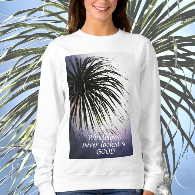 Camiseta Chic Tropical de Palmeira de Windblown (Criador carregado)