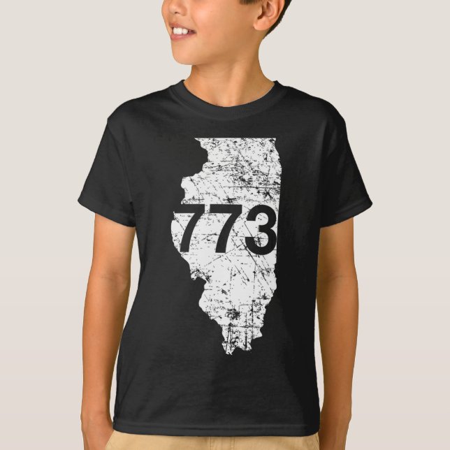 Camiseta Chicago Area Code 773 (Frente)