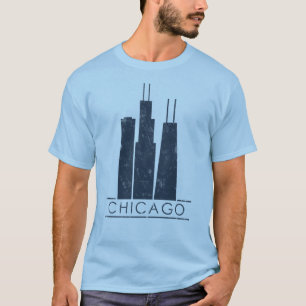 Camiseta Chicago - arranha-céus icónicos