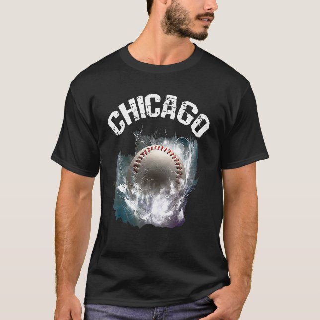 Camiseta Chicago Baseball Retro (Frente)