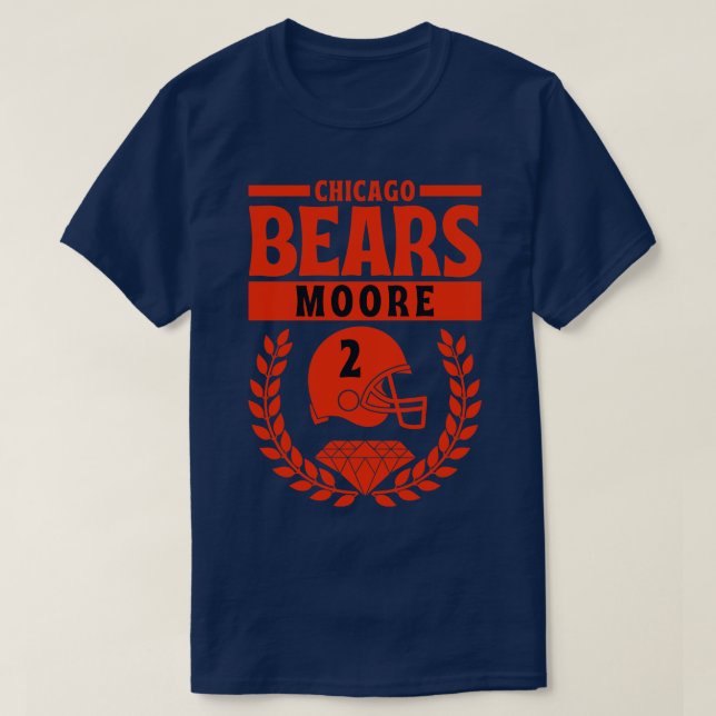 Camiseta Chicago Bears Moore 2 Americano (Frente do Design)