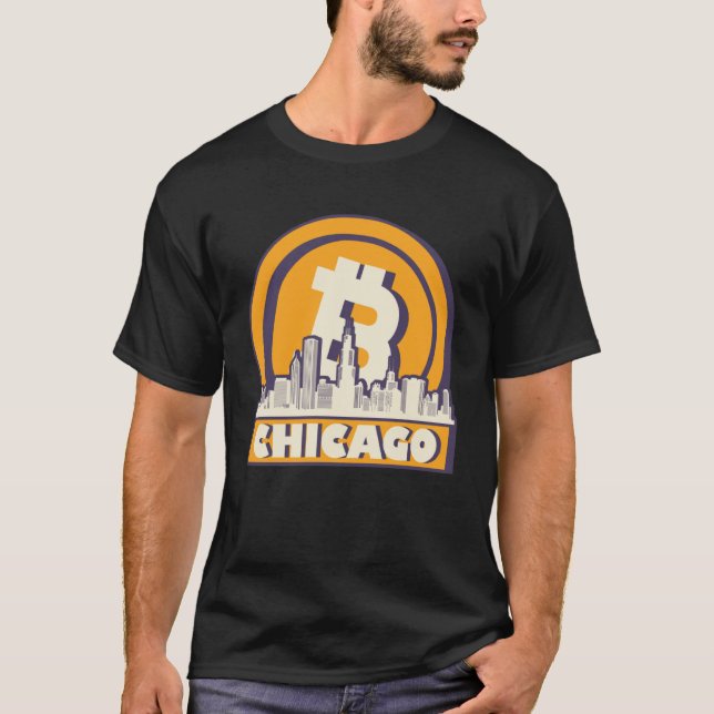 Camiseta Chicago Bitmoeda Maximalista Bitmoeda Chicago Skyl (Frente)