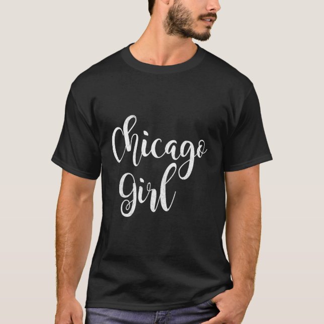 Camiseta Chicago Brush Lettering Chicago (Frente)