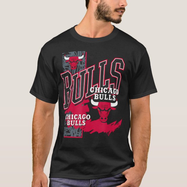 Camiseta Chicago Bulls Barred Oficial (Frente)