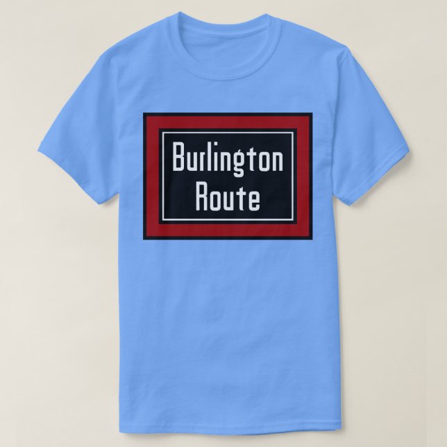 Camiseta Chicago Burlington e Quincy Railroad TSirt (Frente do Design)