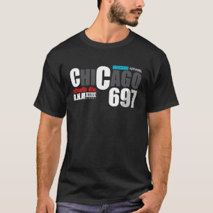 Camiseta Chicago City Flag Centro Skyline Chicago 2