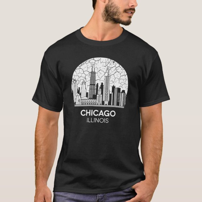 Camiseta Chicago City Illinois (Frente)