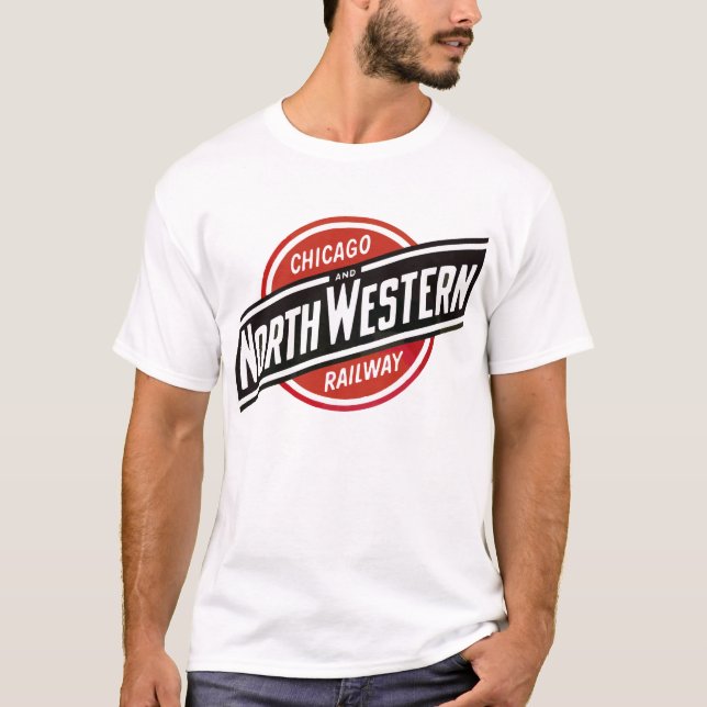 Camiseta Chicago e North West Railways Pato de Caminho de F (Frente)