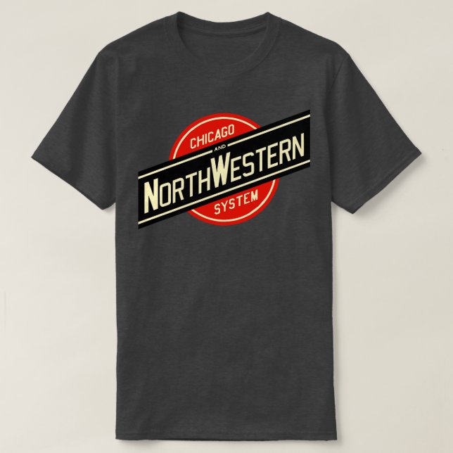 Camiseta Chicago e North Western Rail TShirt (Frente do Design)