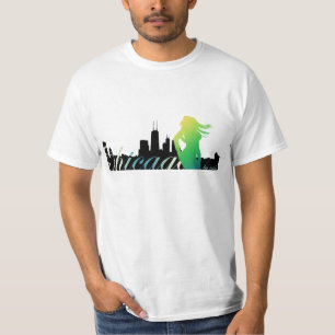 Camiseta Chicago em a noite