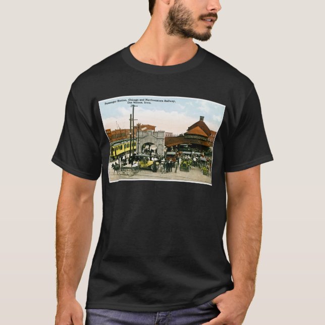 Camiseta Chicago & estrada de ferro do noroeste, Des (Frente)