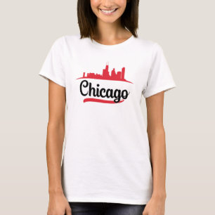 Camiseta Chicago EUA Cidade Cityscape Skyline Funny Gift