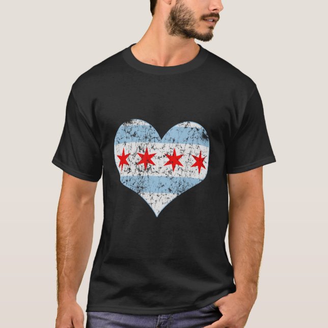 Camiseta Chicago Flag Ele Desvaneceu (Frente)