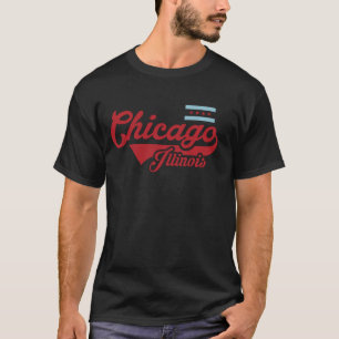 Camiseta Chicago Flag Shirt Vintage Illinois USA Souvenir T