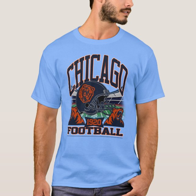 Camiseta Chicago Football Vintage Gridiron Legacy (Frente)