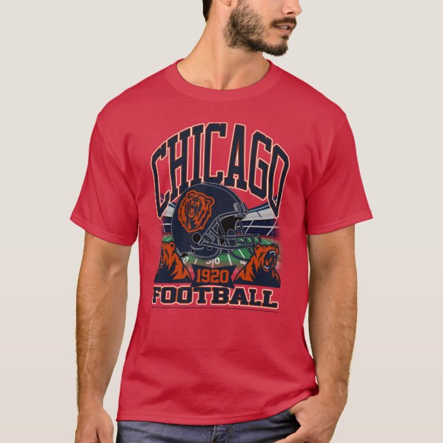 Camiseta Chicago Football - Vintage Gridiron Legacy (Frente)