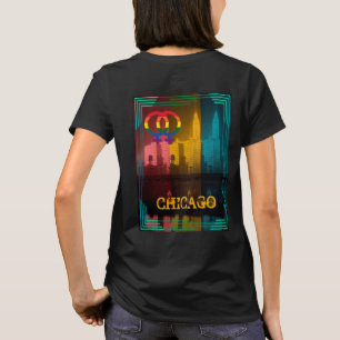Camiseta Chicago Gay Lesbian Interest Rainbow Wrigley bldg