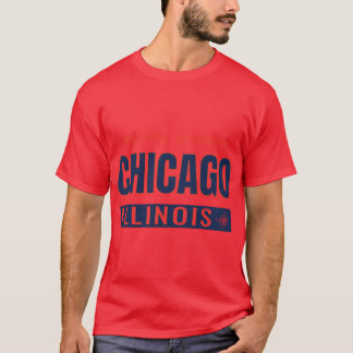 Camiseta Chicago GPS Coordinates Chi-Town Windy City Souths