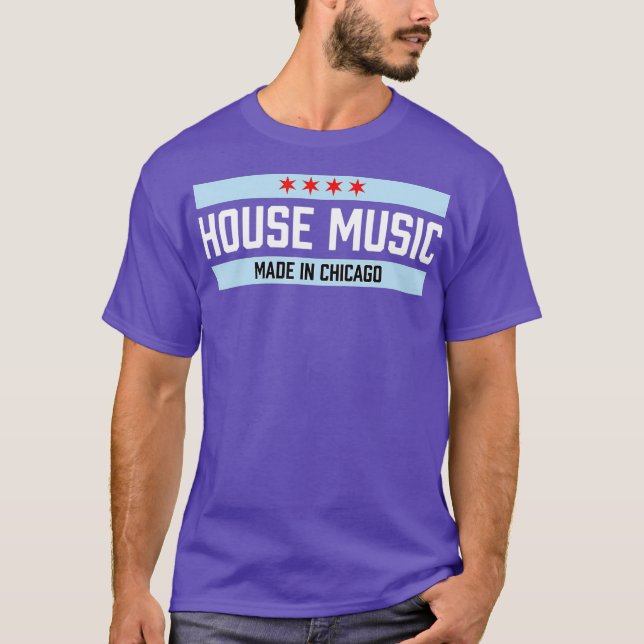 Camiseta Chicago House Music Dance Disco DJ Gift (Frente)