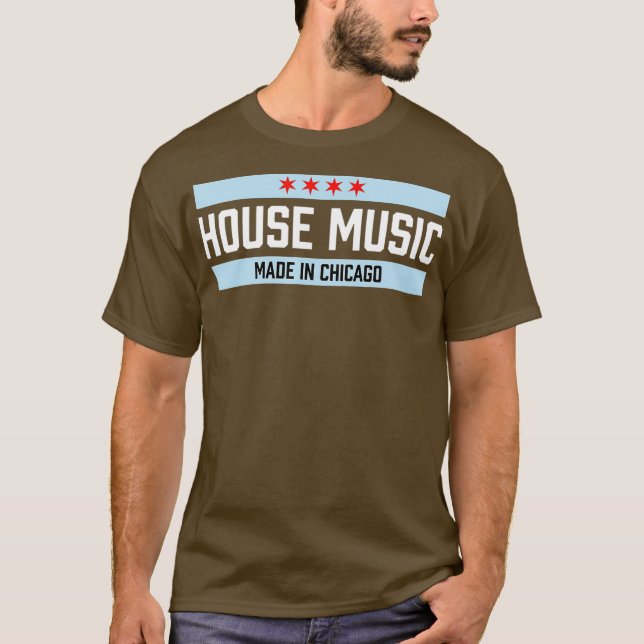 Camiseta Chicago House Music - Dance Disco DJ Gift (Frente)