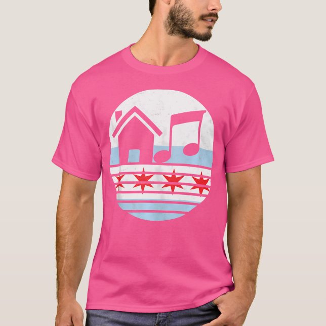 Camiseta Chicago House Music Dj Edm (Frente)