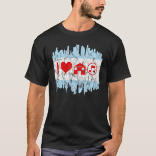 Camiseta Chicago House Music Dj Flag