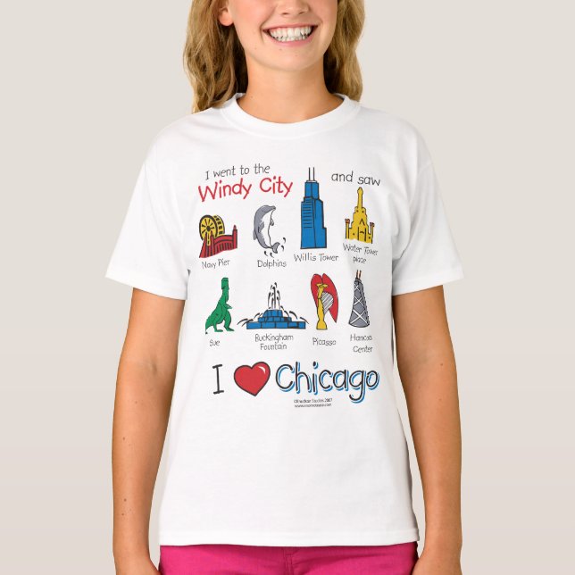 Camiseta Chicago - ícones-crianças - NOVO-[Co (Frente)