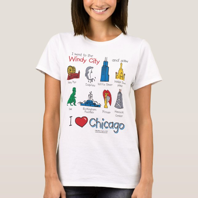 Camiseta Chicago - ícones-crianças - NOVO-[Co (Frente)