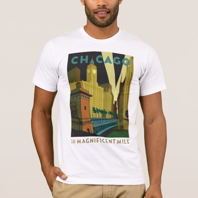 Camiseta Chicago, IL - A Milha Magnífica (Frente)