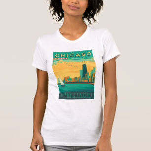 Camiseta Chicago, IL - aprecie as proximidades do lago